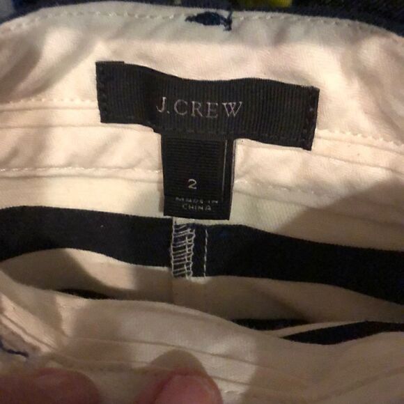 J.crew striped mini skirt nautical sz 2 EUC - Picture 2 of 4